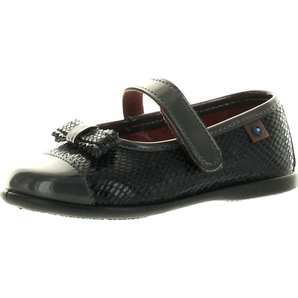 Conguitos 10244 Charol Antracita ToddlerG flats-shoes 22 NEW